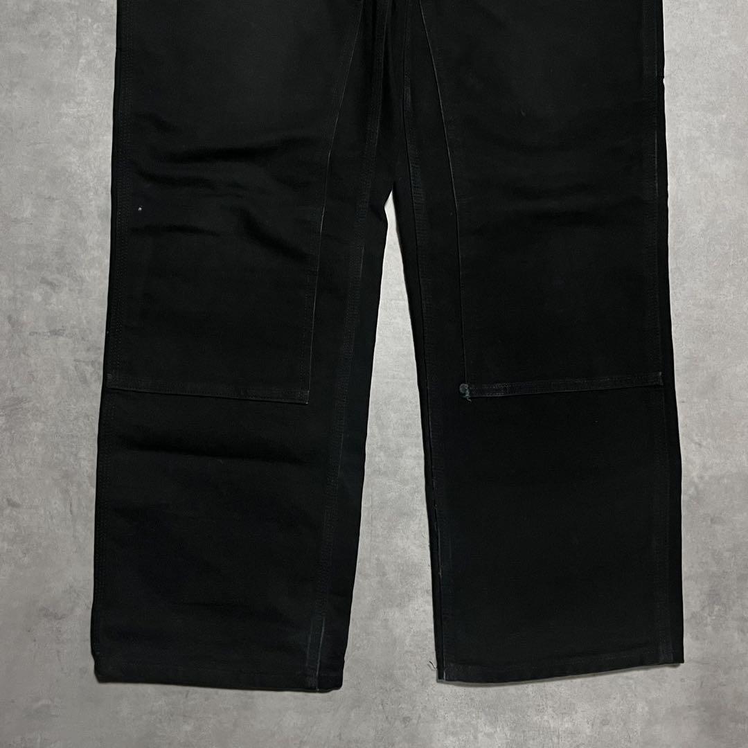 32×30 Carhartt ダブルニー ペインターパンツ USA製 ブラック