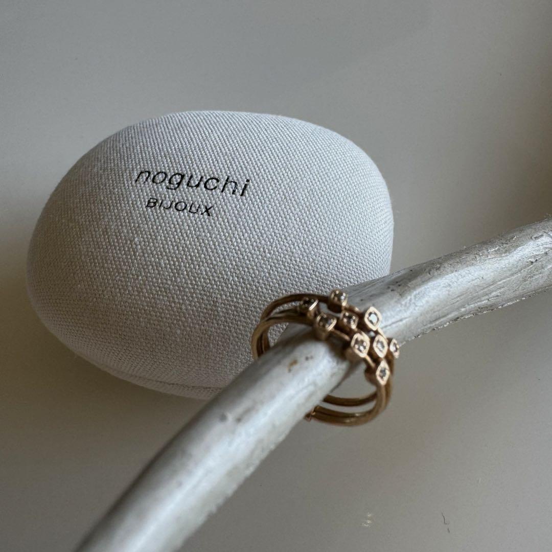 美品】noguchi BIJOUX/リングダイヤK14YGピンキーリング 4号 美品】noguchi BIJOUX/リングダイヤK14YGピンキーリング 4号