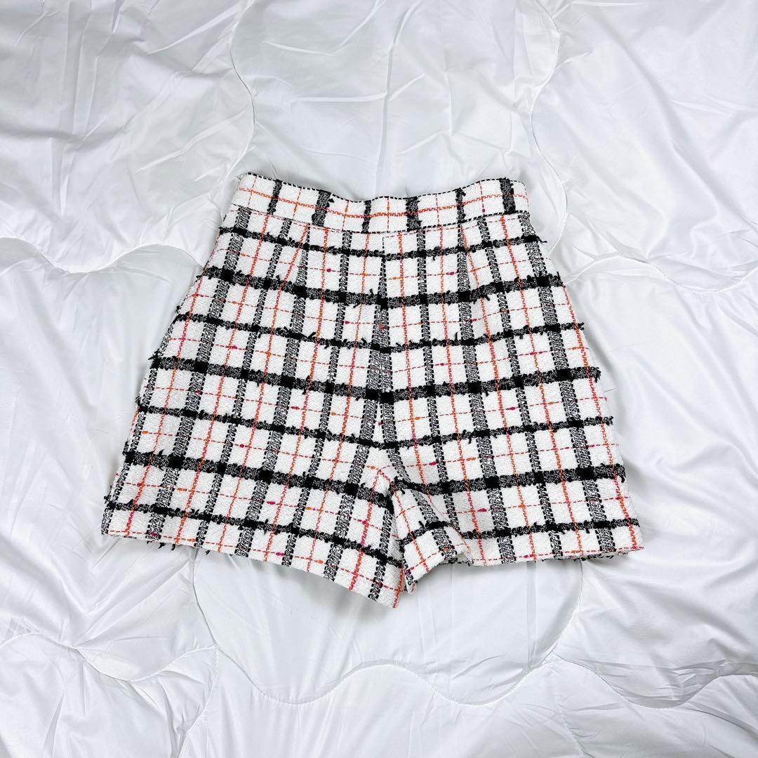 美品✨シェリエ　3rdAnniversary ツイード　キュロットスカート　M 美品✨シェリエ 3rdAnniversary ツイード キュロットスカート M