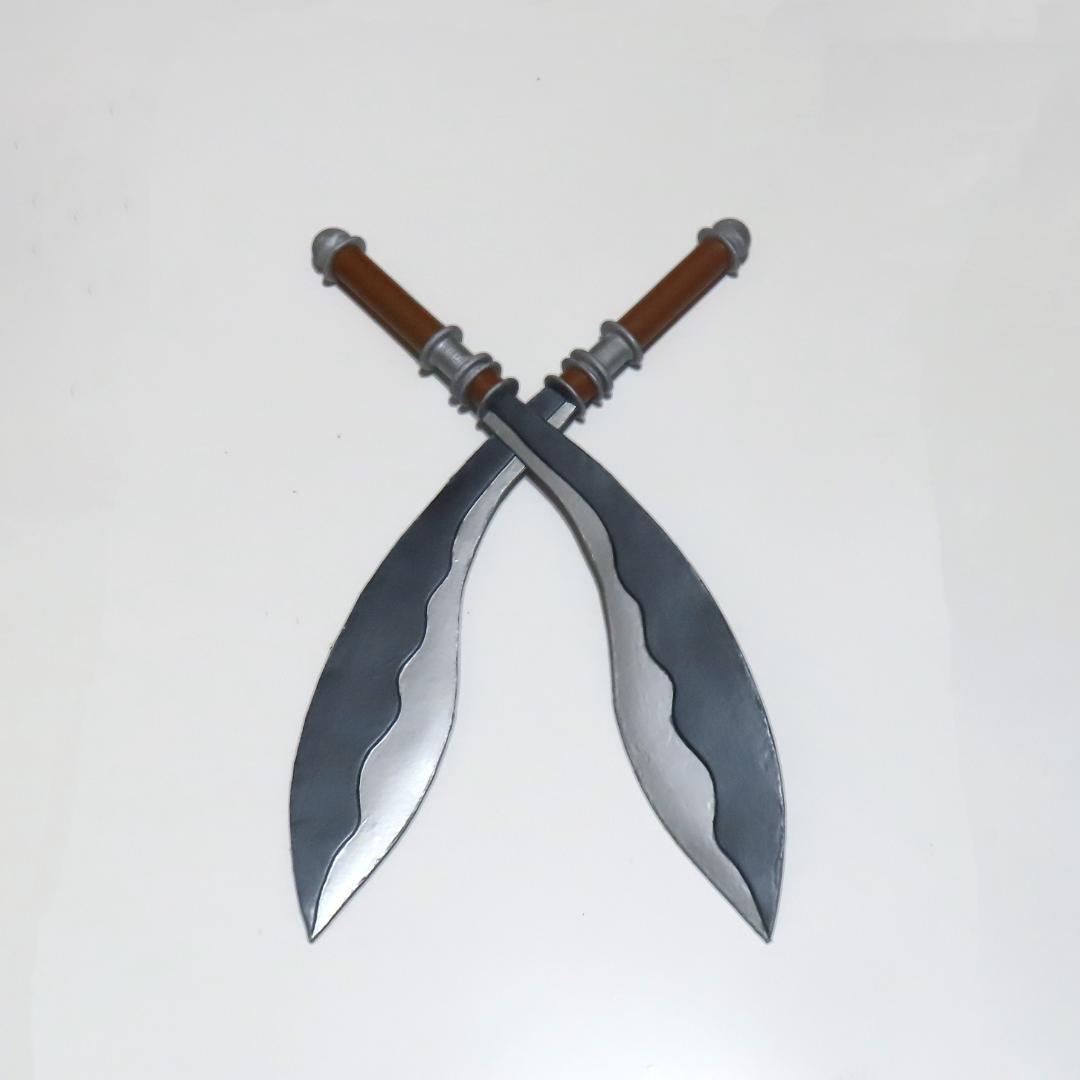 【M様】ヘルメッポの武器2本と武器用ベルト 完成品確認用 コスプレ 小道具 画像1