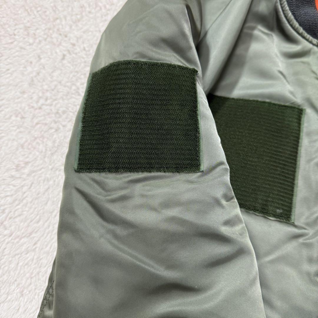 90s　ALPHA　アルファインダストリーズ　MA-1　L　USA製　セージ