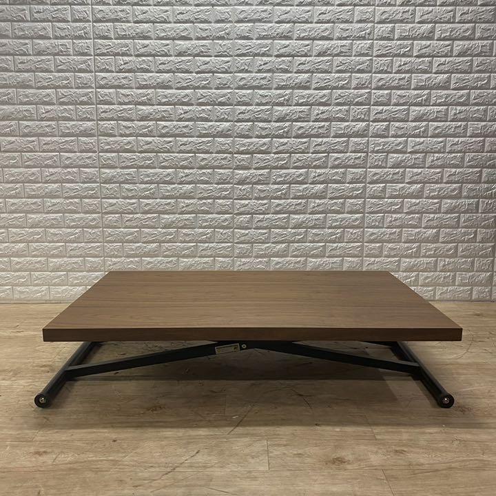 NEW得価 ニトリ アクティブ ウォルナット リビング 4wb1o-m71914540437 ダイニングテーブル 昇降式 DT 2022夏季