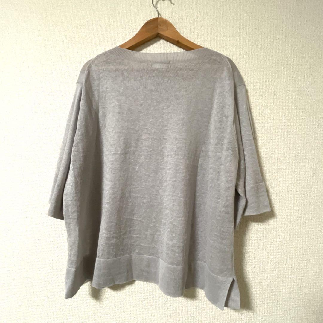 美品 マーガレットハウエル 22SS スコットランド製 リネン サマーセーター 極美品 2022SS今季新作 スコットランド製 MARGARET HOWELL