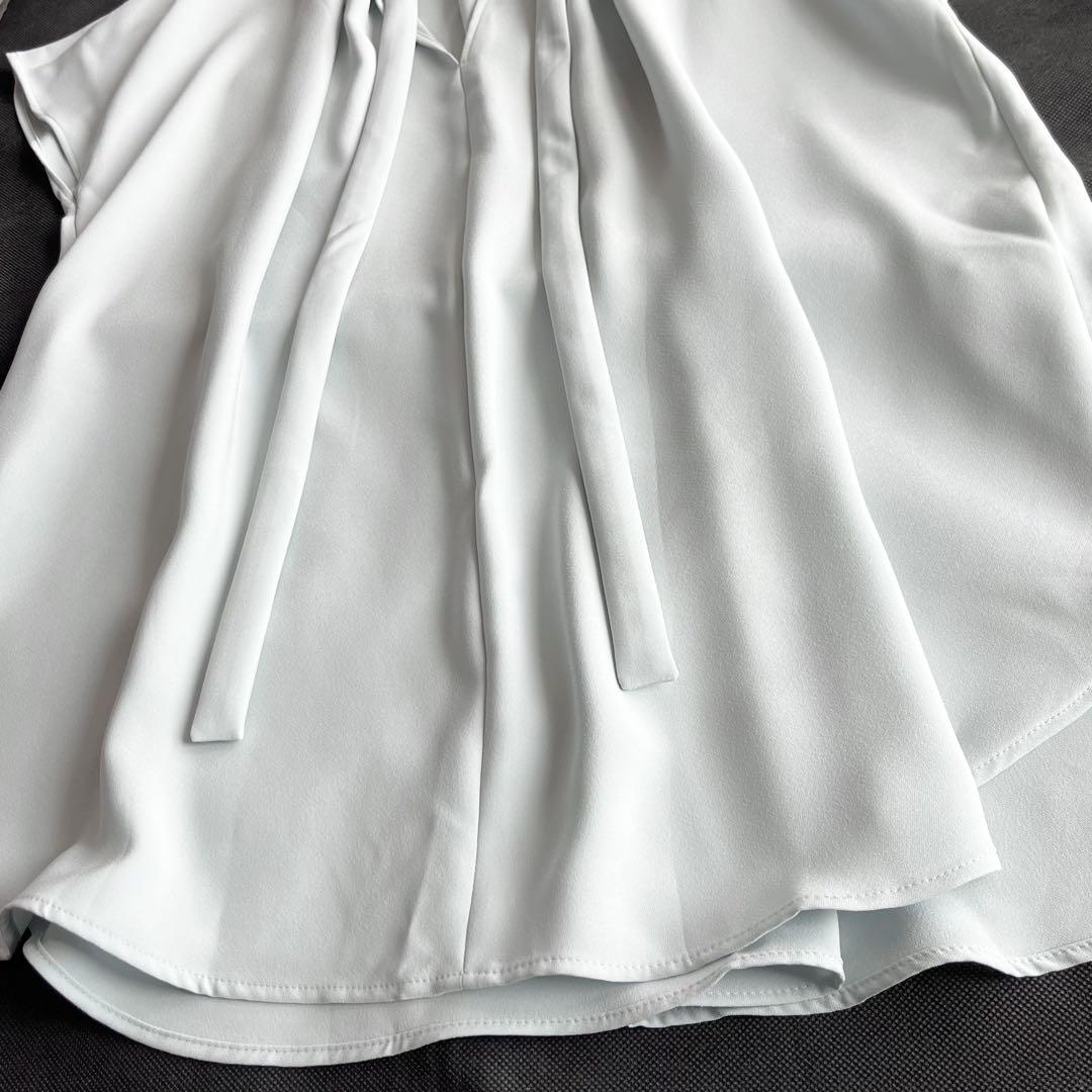 【美品】セオリーリュクス LENAS フレンチスリーブ ボウタイ ブラウス 38 美品】セオリーリュクス LENAS フレンチスリーブ ボウタイ