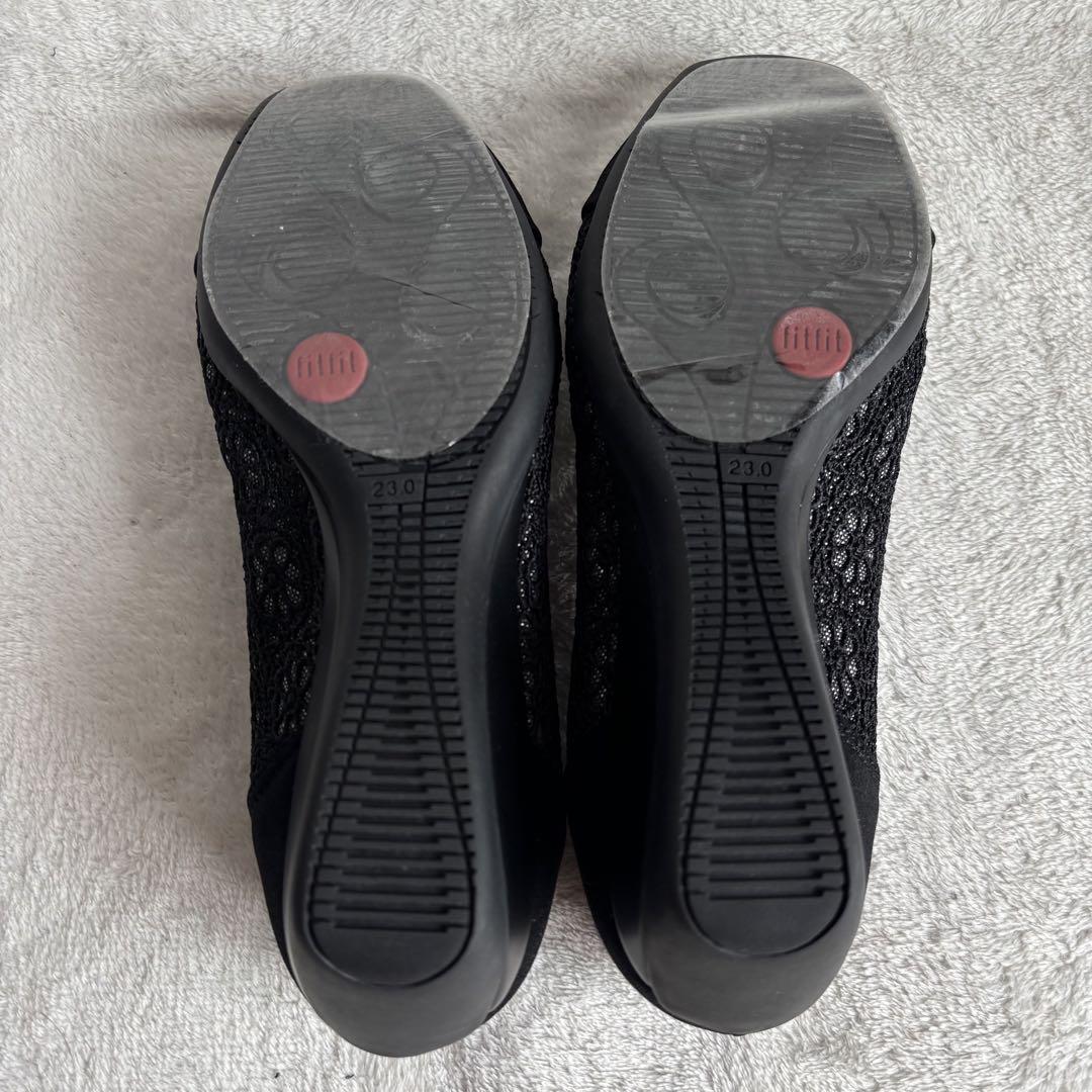 ✨新品未使用✨fitfit フィットフィット　パンプス　ヒール　ブラック　23㎝