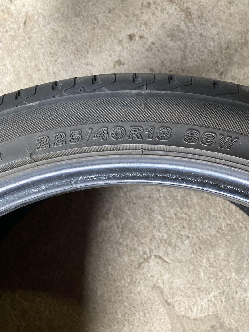 わっすぃ2 レグノ　225/40R18 バリ溝　1本