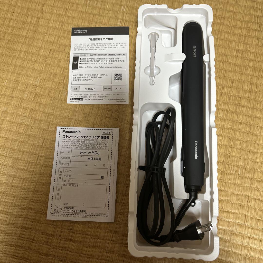 Panasonic EH-HS0J-K ナノケア ヘアアイロン