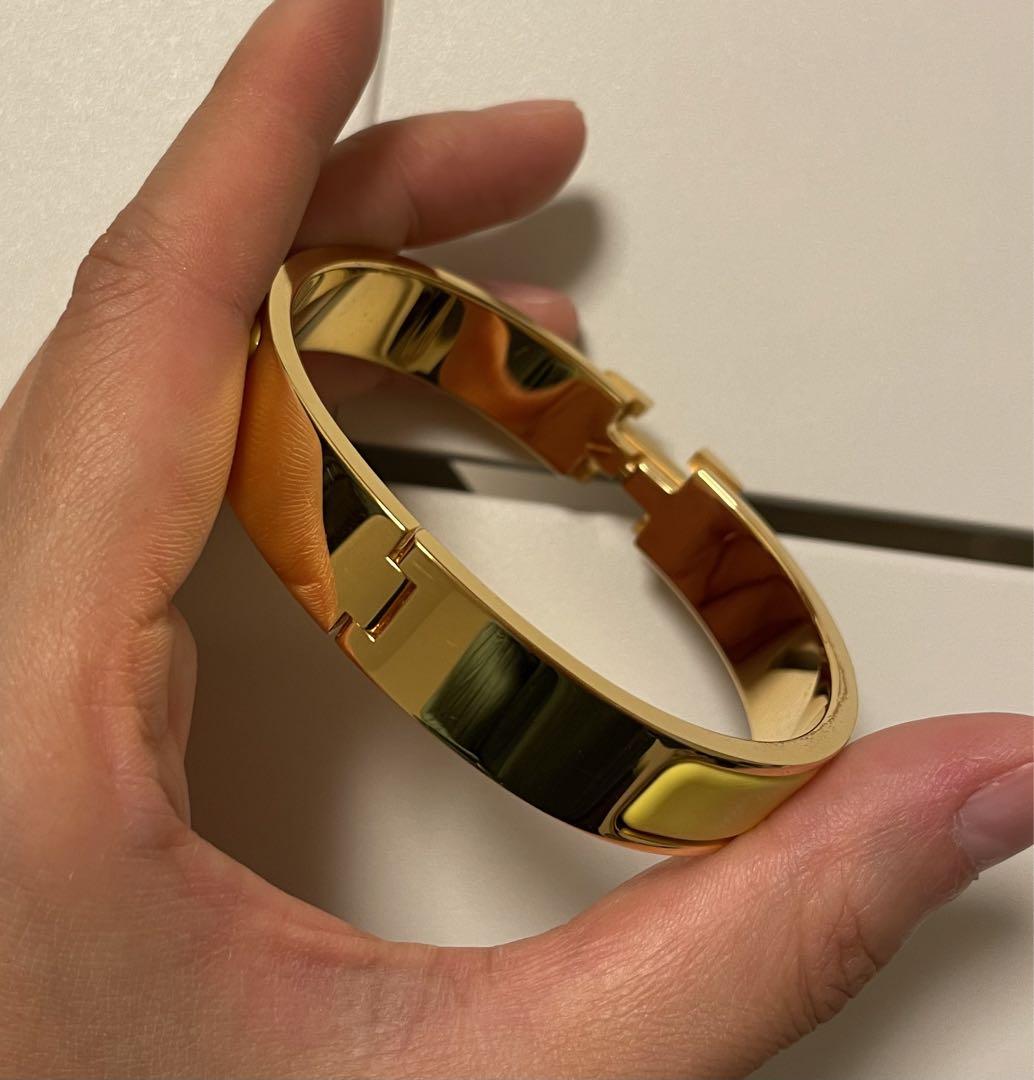 熱販売 超美品】【希少色】エルメス ブレスレット クリックH イエロー アクセサリー