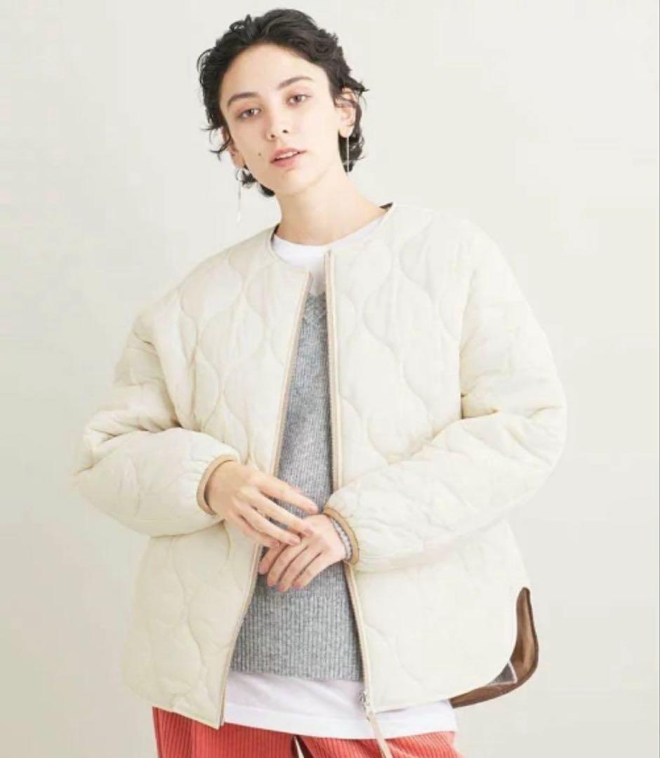 ビューティーアンドユース　キルティング　リバーシブルブルゾン