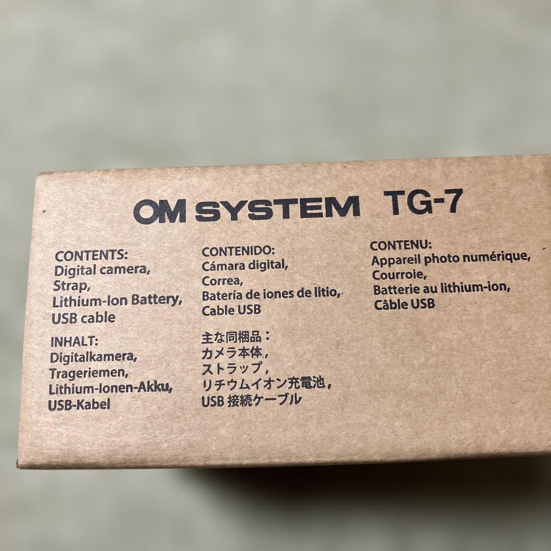 【新品】OM SYSTEM TG-7デジタルカメラ 黒色 ブラック