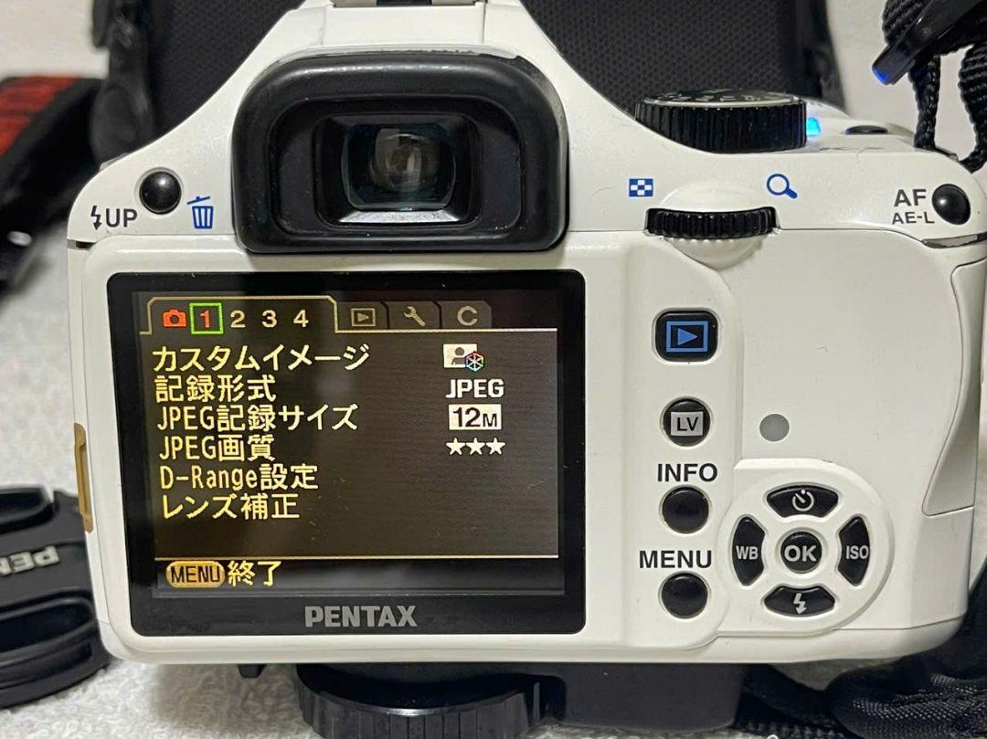 作例付完動 PENTAX K-x 一眼レフ カメラ レンズ 18-55mm
