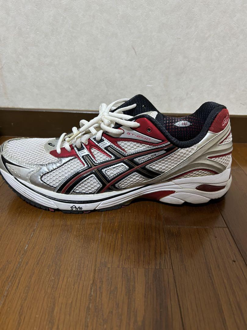 ASICS GELシリーズ シューズ ホワイト/レッド/ブラック