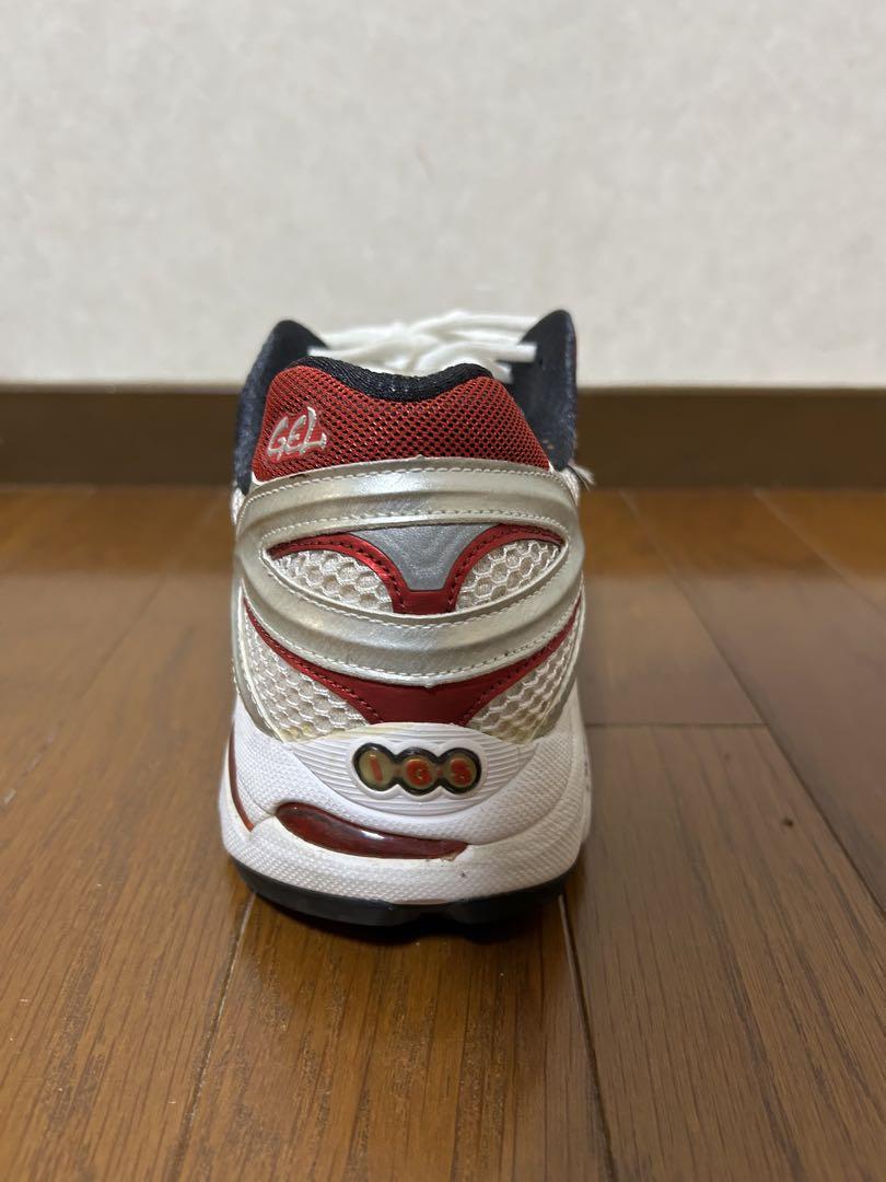 ASICS GELシリーズ シューズ ホワイト/レッド/ブラック
