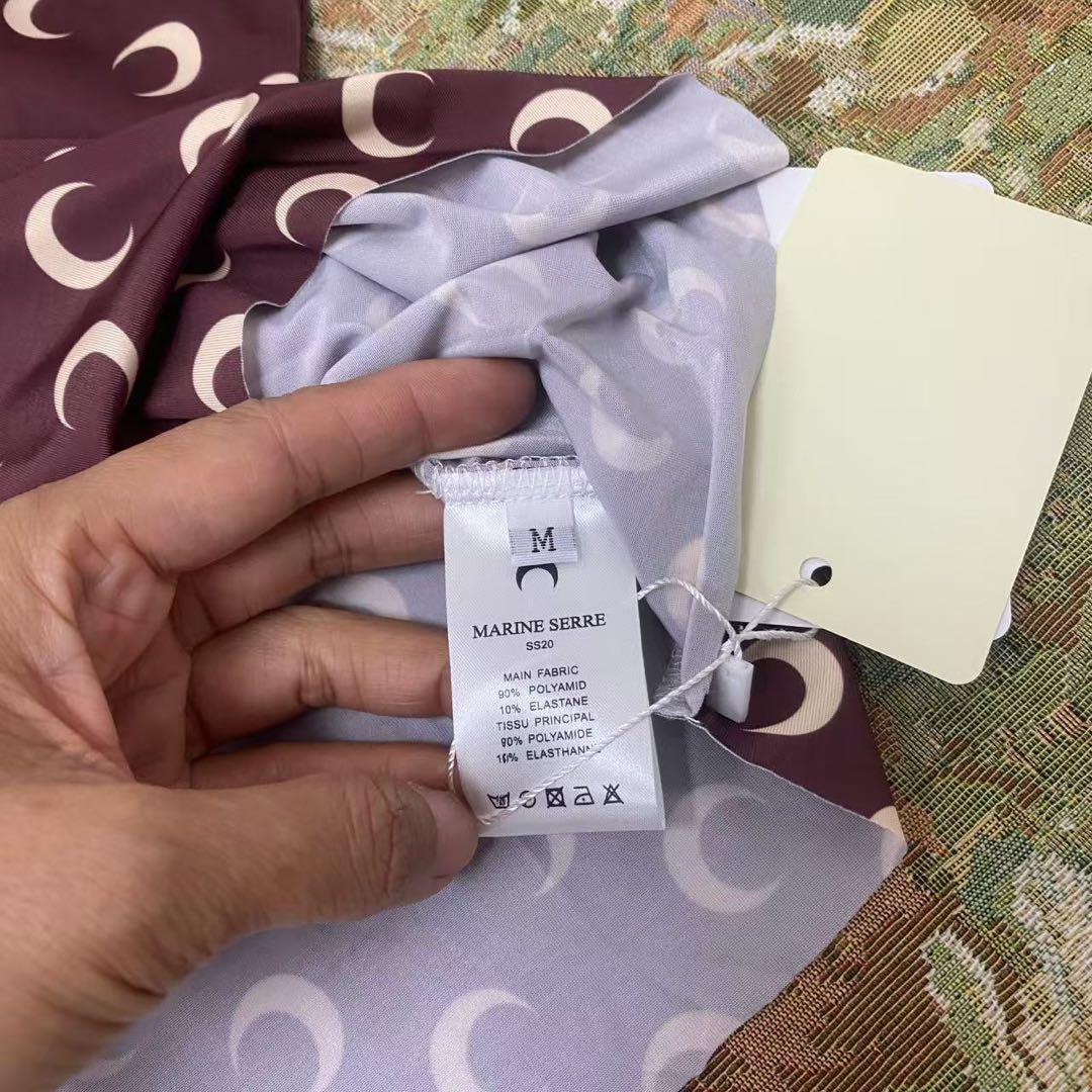 Marine Serre で大人気のムーントップス トップス M 三日月柄 茶色