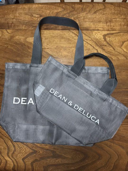 ディーンアンドデルーカ  メッシュトートバッグ　２０２０ シルバー Ｌサイズ DEAN & DELUCA メッシュトートバッグ シルバー Lサイズ ＜デッド
