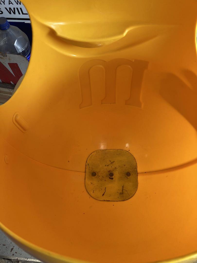 m&m's　エムアンドエムズ ディスプレ ディスプレイ 置物　黄色　イエロー