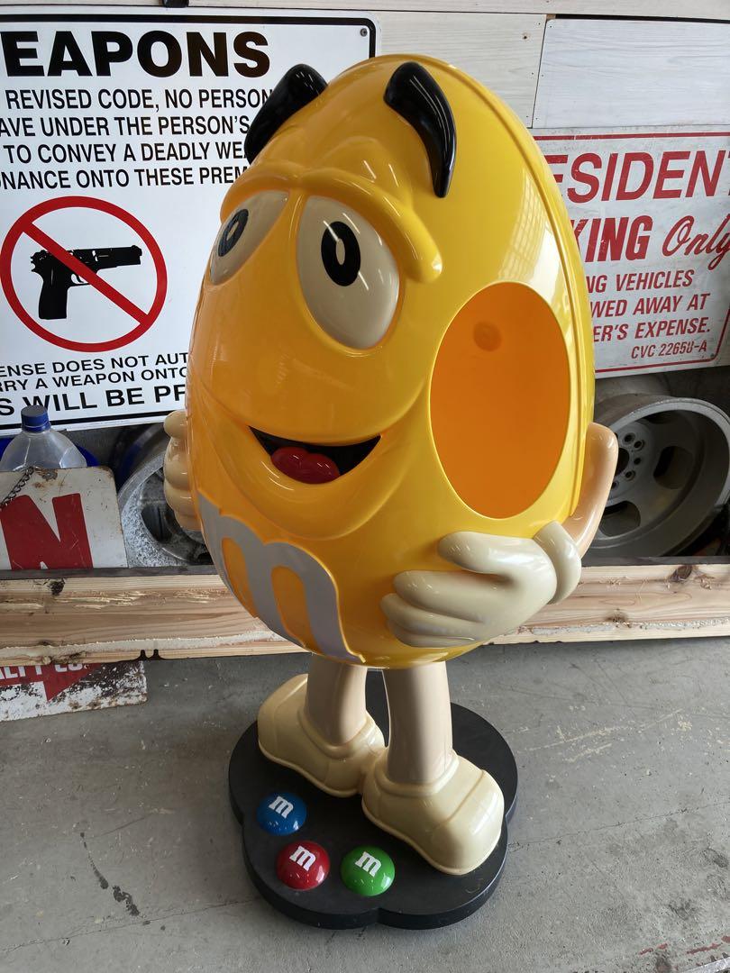 m&m's　エムアンドエムズ ディスプレ ディスプレイ 置物　黄色　イエロー