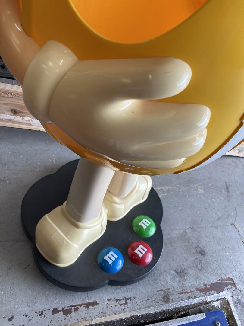 m&m's　エムアンドエムズ ディスプレ ディスプレイ 置物　黄色　イエロー