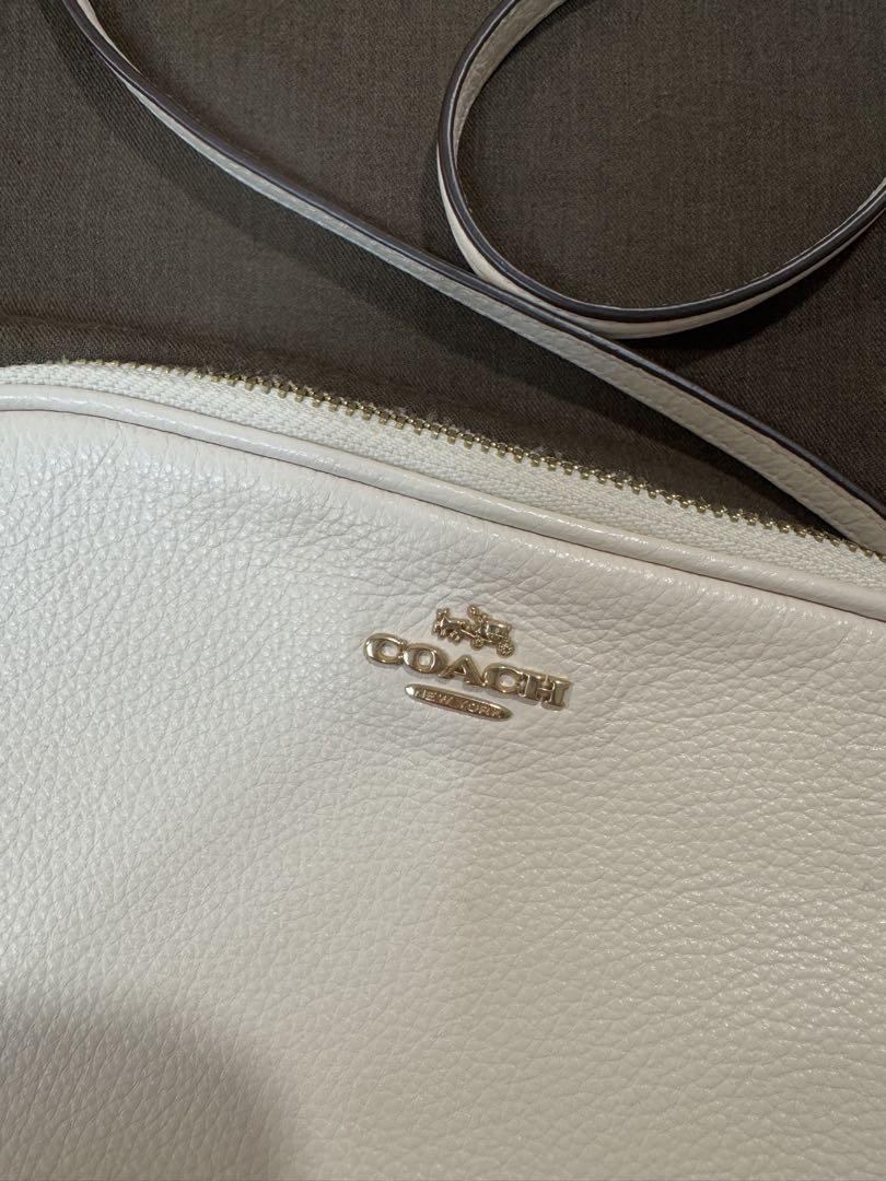 COACH ホワイトレザー ショルダーバッグ