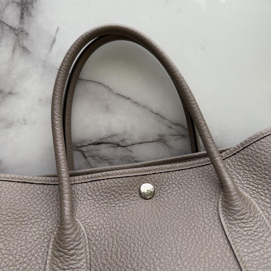 HERMES エルメス ガーデンパーティ PM グリアスファルト HERMES エルメス ガーデンパーティ PM グリアスファルト - メルカリ