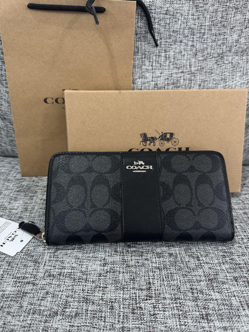 優先の方あり 新品 COACH 長財布 シグネチャー ブラック レディース