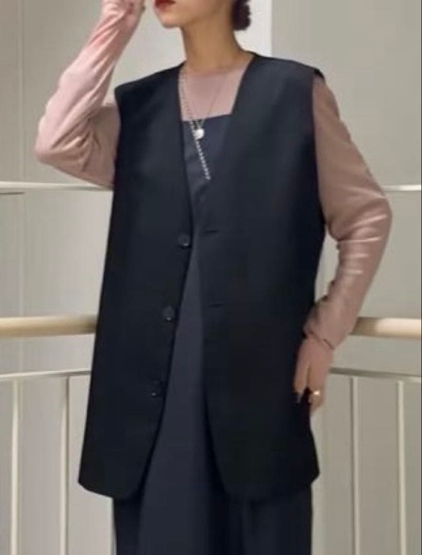 ASTRAET アストラット PE W ギャバ Vネック ベスト SIZE ASTRAET