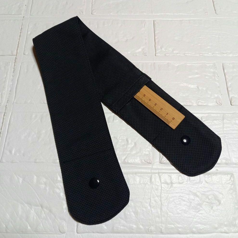 №010 ネッククーラーカバー＊ブラックhandmade ネッククーラーカバー ブラックシンプルNo.4 - メルカリ