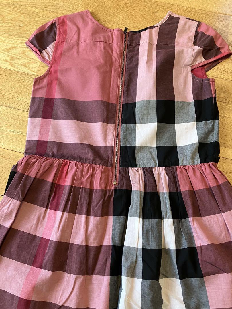 新品BURBERRY チェック柄 半袖ワンピース