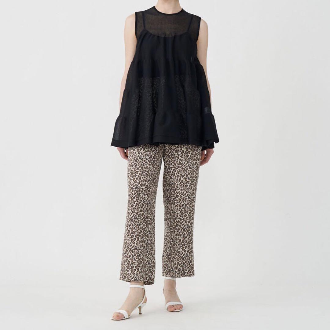 【美品】Ballsey / ティアードプルオーバー　ブラック　シアー　チュニック 美品】Ballsey / ティアードプルオーバー ブラック シアー