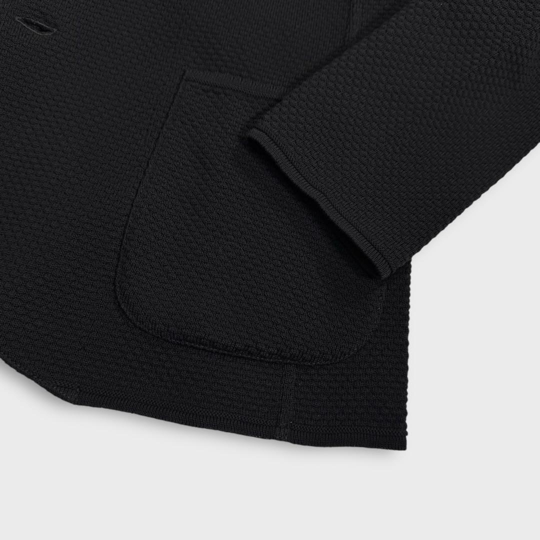 極美品 近年 XL ラルディーニ ニット 2B ジャケット ブラック 春夏