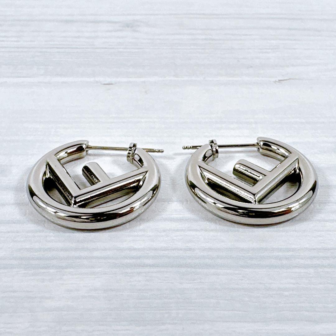 エフ イズ フェンディ ピアス クリスタル シルバー | Fendi