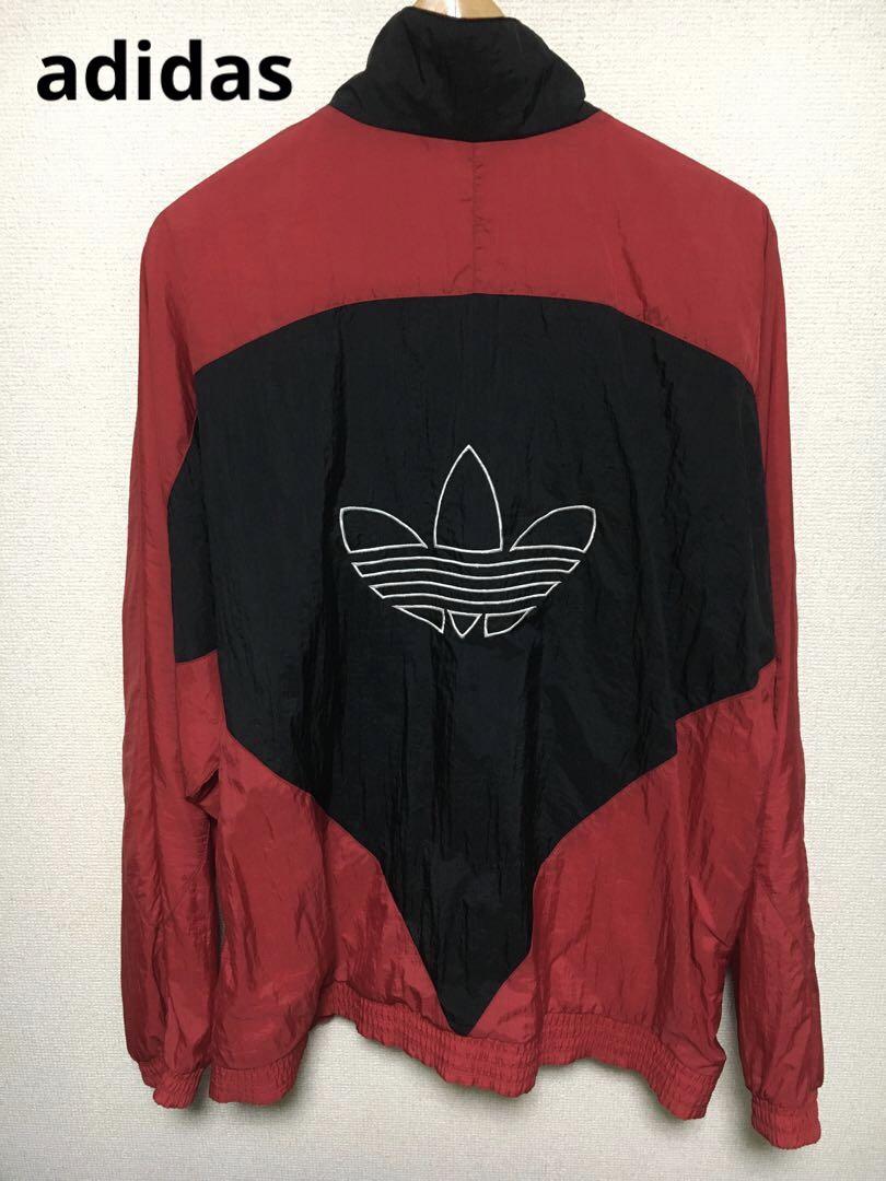 アディダス adidas ジャケット ナイロン 万国旗タグ ロゴ トレフォイル