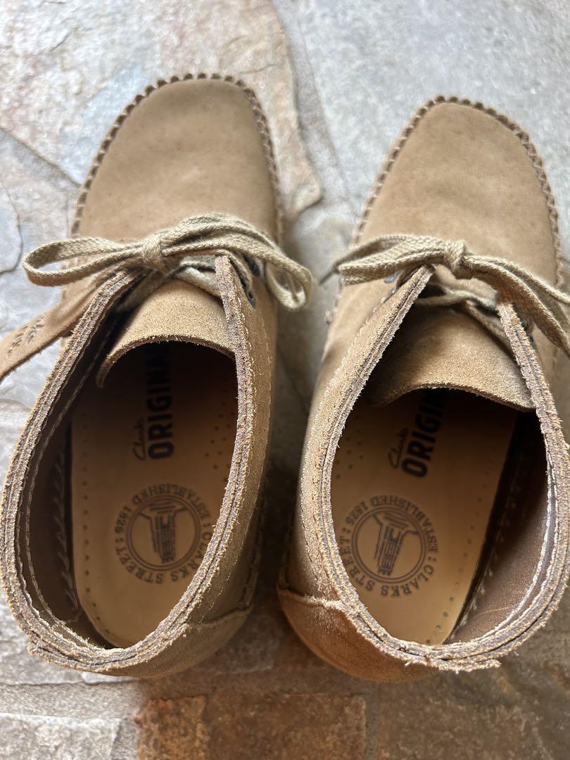 （良品）Clarks WEAVER BOOT OAKWOOD SUEDE