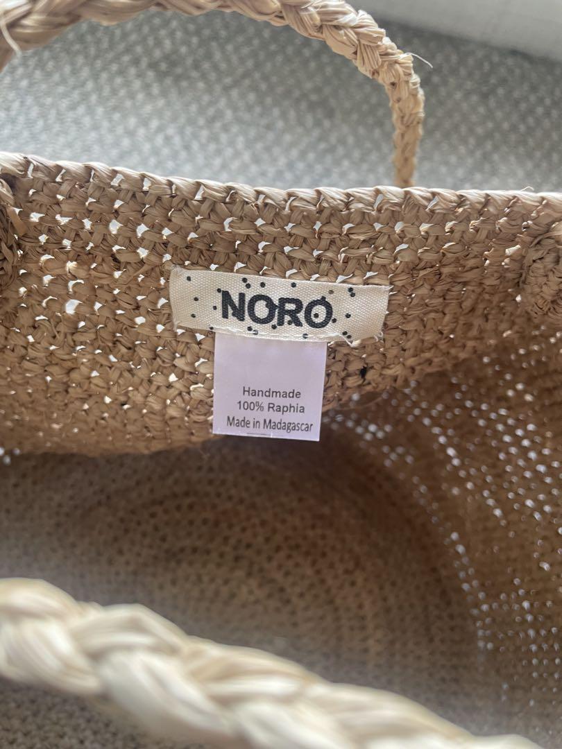 NORO のラフィア かごバッグ
