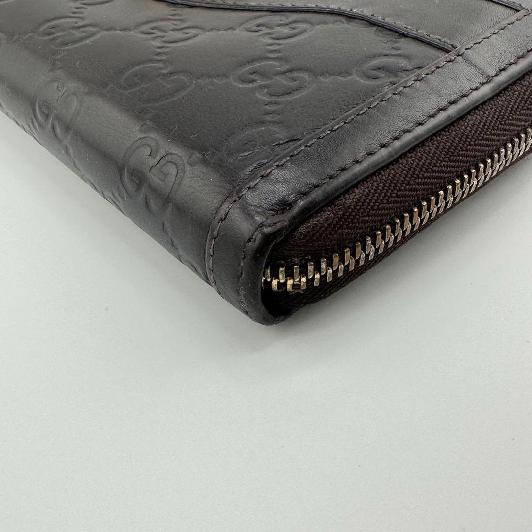 GUCCI グッチ インターロッキング 長財布 ラウンドファスナー GG