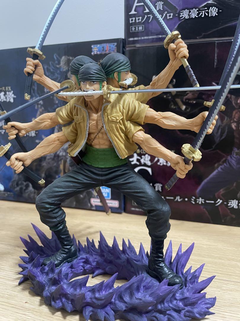 ワンピース　一番くじ　士魂ノ系譜　魂豪示像　ゾロ　ミホーク　リューマ　ヤマト
