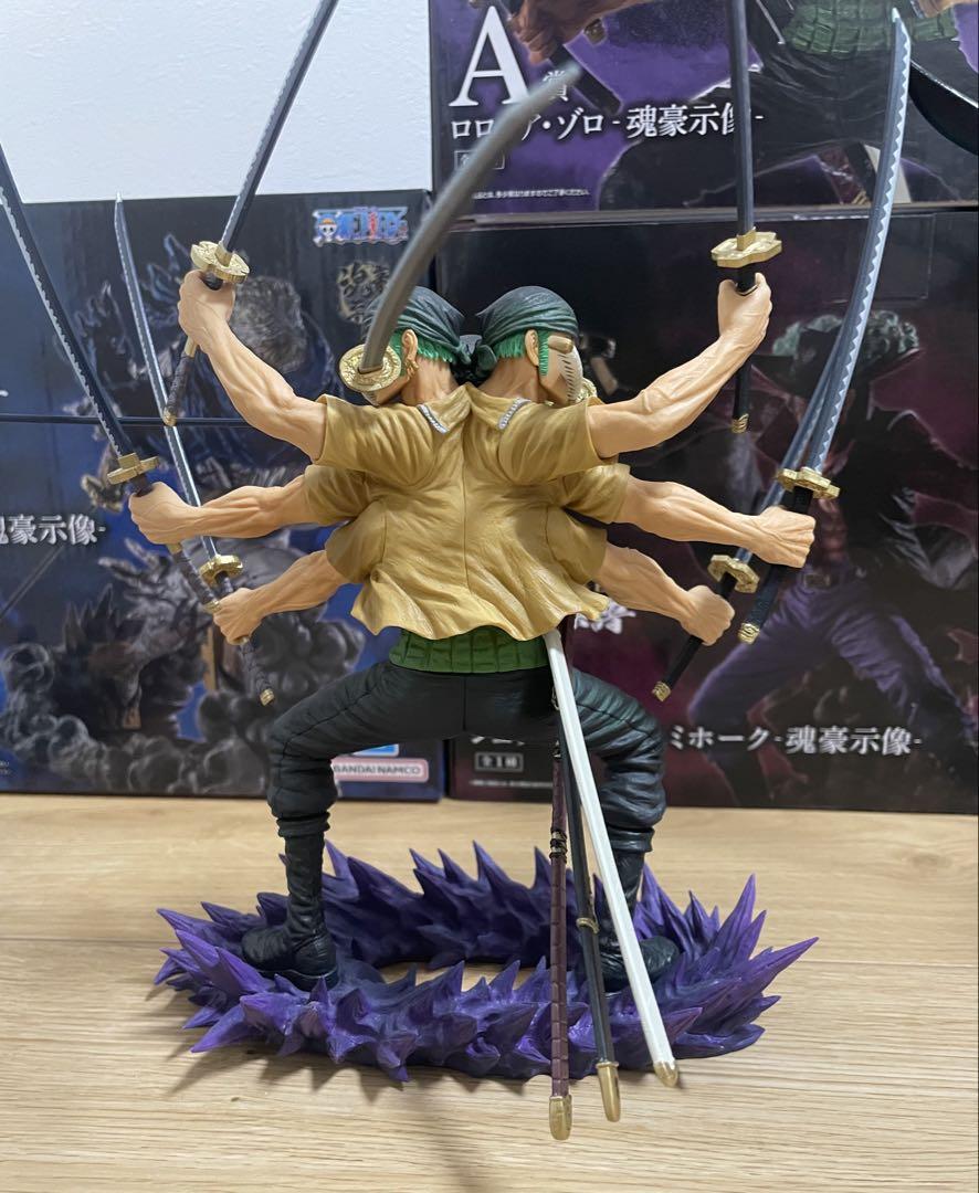ワンピース　一番くじ　士魂ノ系譜　魂豪示像　ゾロ　ミホーク　リューマ　ヤマト