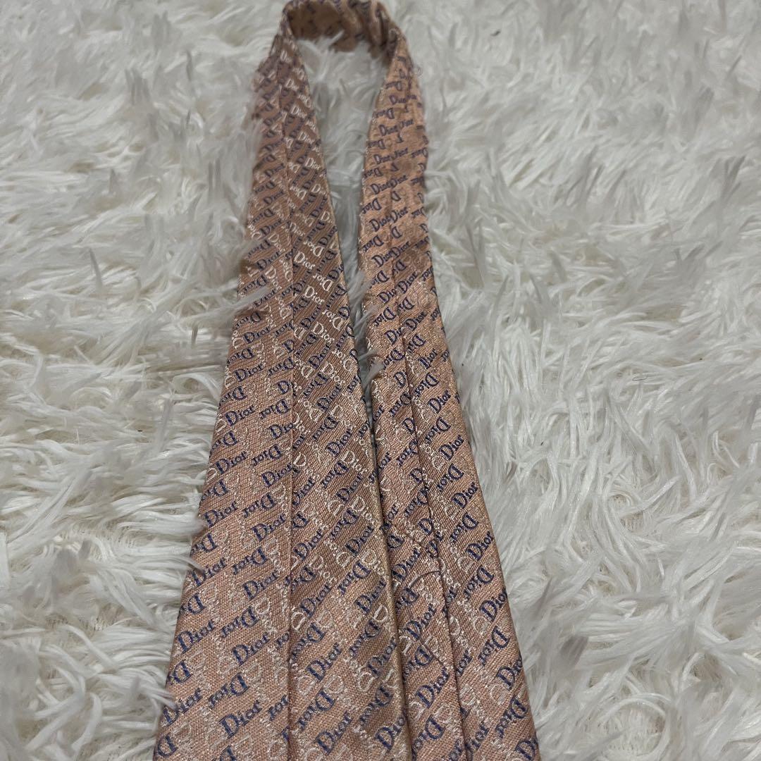 極美品】Dior ディオール ネクタイピン ゴールド CDロゴ ブロック柄