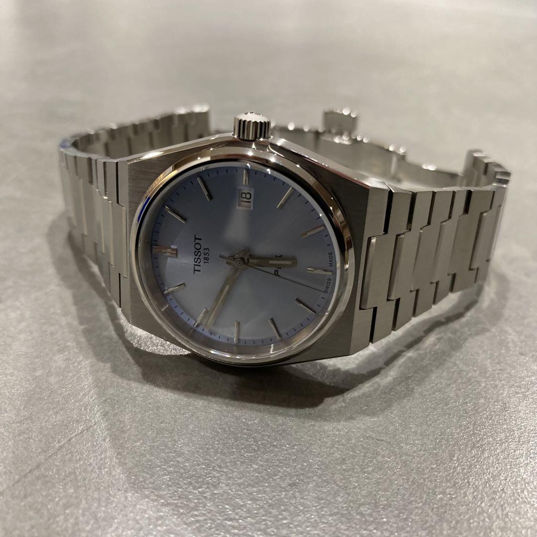 超美品】tissot ティソ PRX 35 アイスブルーライトブルー