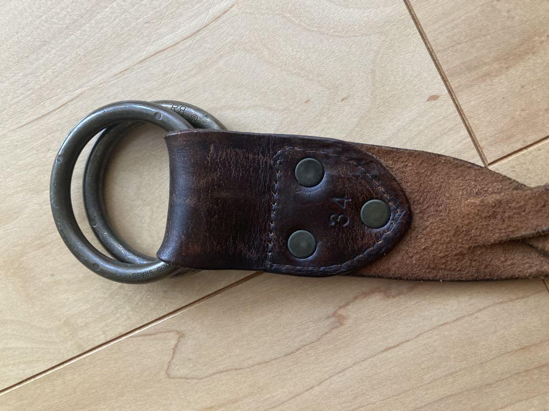 小物 RRL LEATHER RING BELT 34