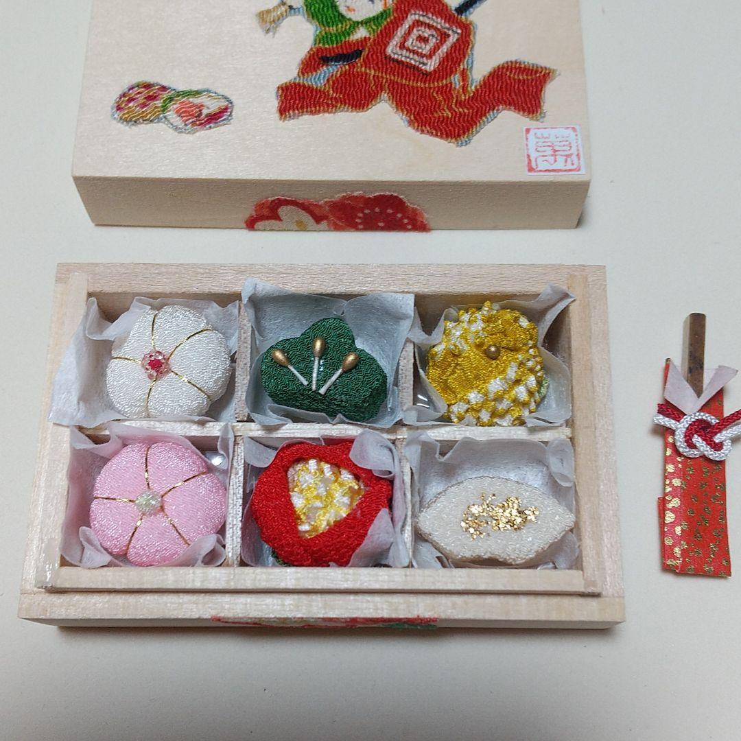 新春のお菓子ミニチュア和菓子縮緬雛祭り正月飾りハンドメイド