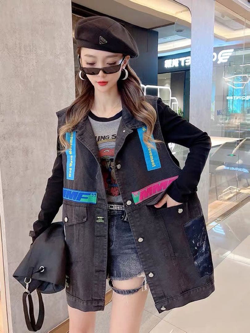 ジャケット レディース デニム ベスト 韓流 春 夏 最安値で astroglide