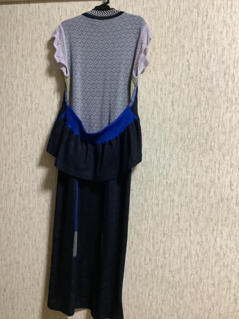 19AWフレンチスリーブニットロングワンピース