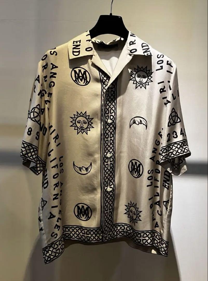 定価16.5万 AMIRI アミリ 美品 シルクシャツ Mサイズ