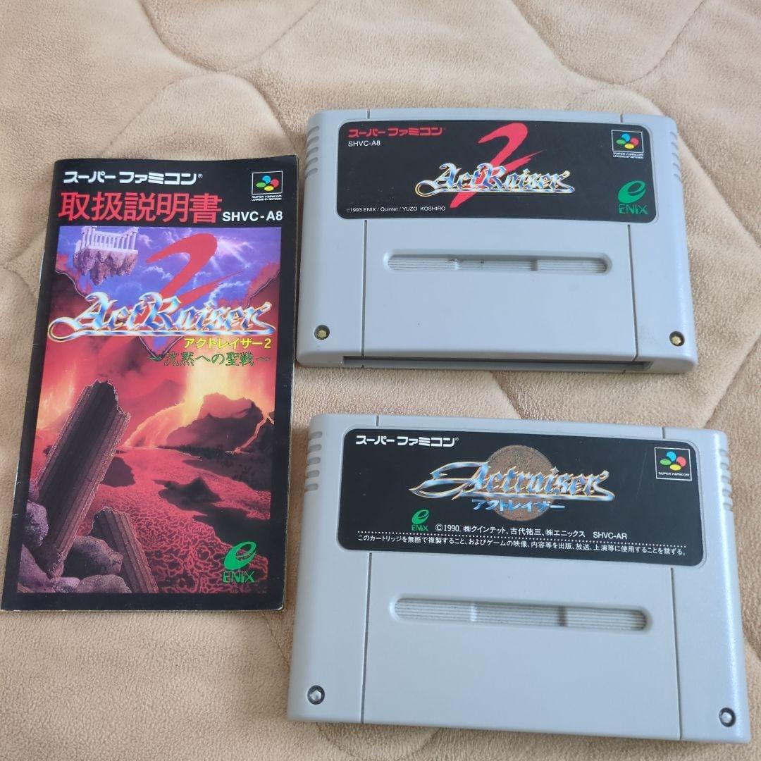 ActRaiser 2 アクトレイザー　スーパーファミコン ソフト　2本セット