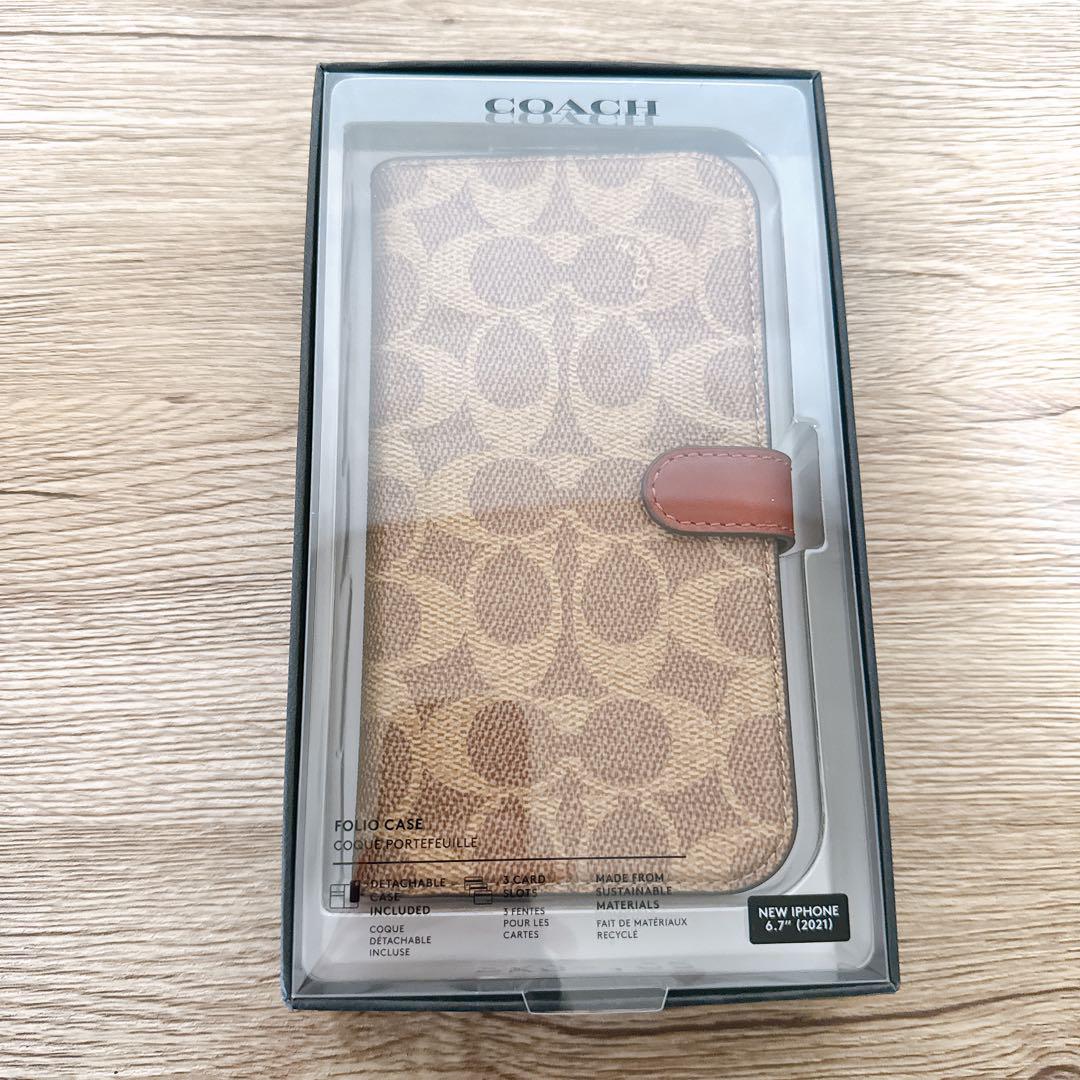 【未使用】COACH コーチ⭐️iPhone13 Pro Max シグネイチャー