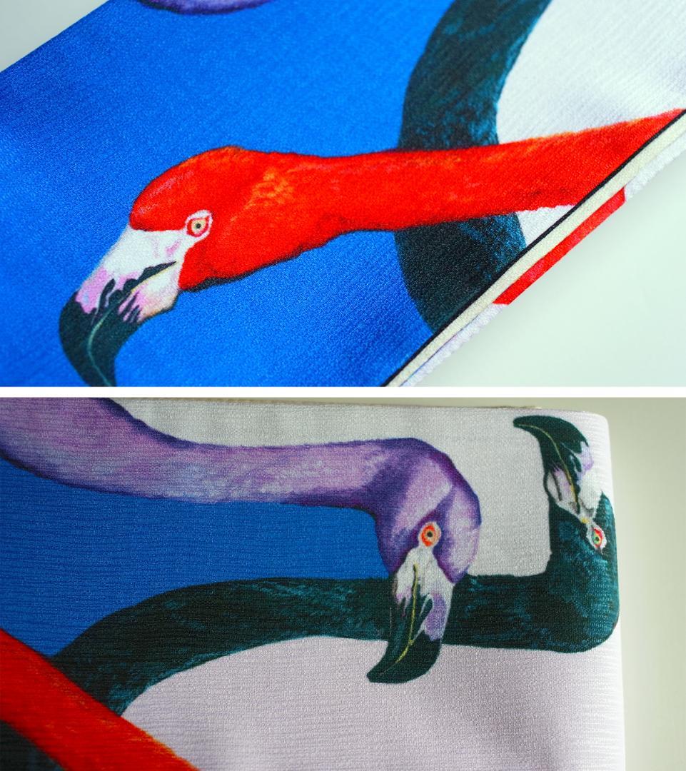 CHOKO×Rui Tiger Flamingo 半幅帯 浴衣や着物に 細帯
