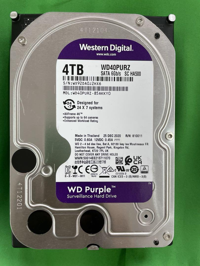 WD 3.5インチHDD 4TB