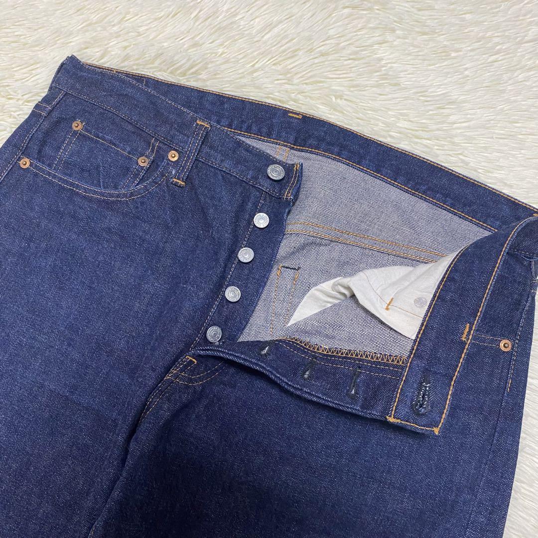 極美品　DENIME w36 66デニム　濃紺 ボタンフライ　セルビッチ　赤耳