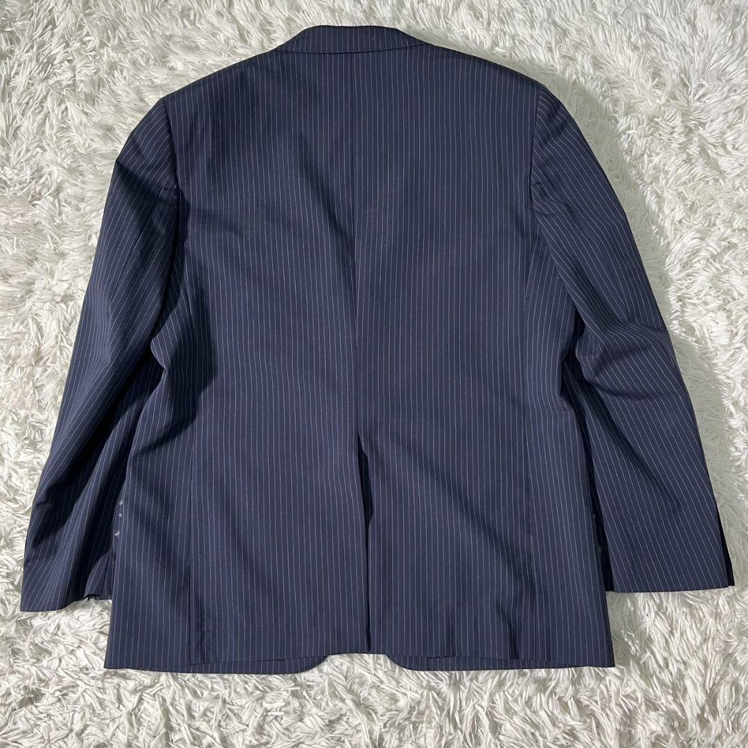 [美品]D’or homme ビジネススーツ 大きいサイズ ストライプ 2B